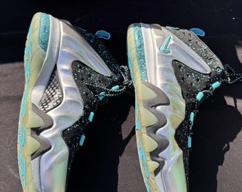 Size 12 Nike Barkley Posite Max Splatter Metallic Silver Gamma