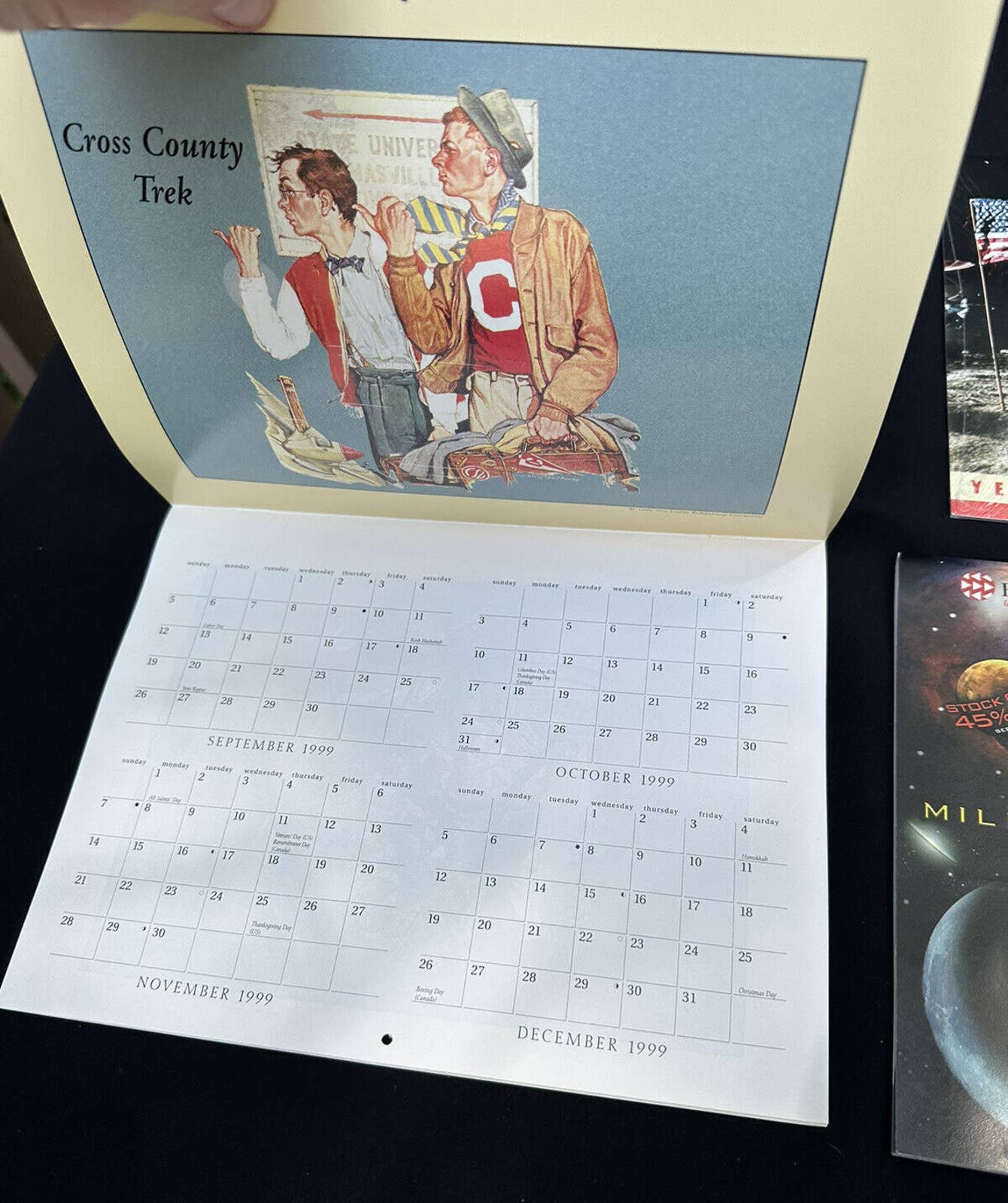 Vintage Millennium Calendar 2000 Y2K Set of 4 New Calendars