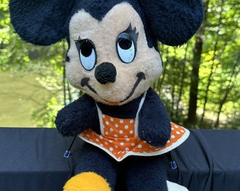 Minnie Mouse 1970’s Soft Plush Toy Vintage Walt Disney Collectable