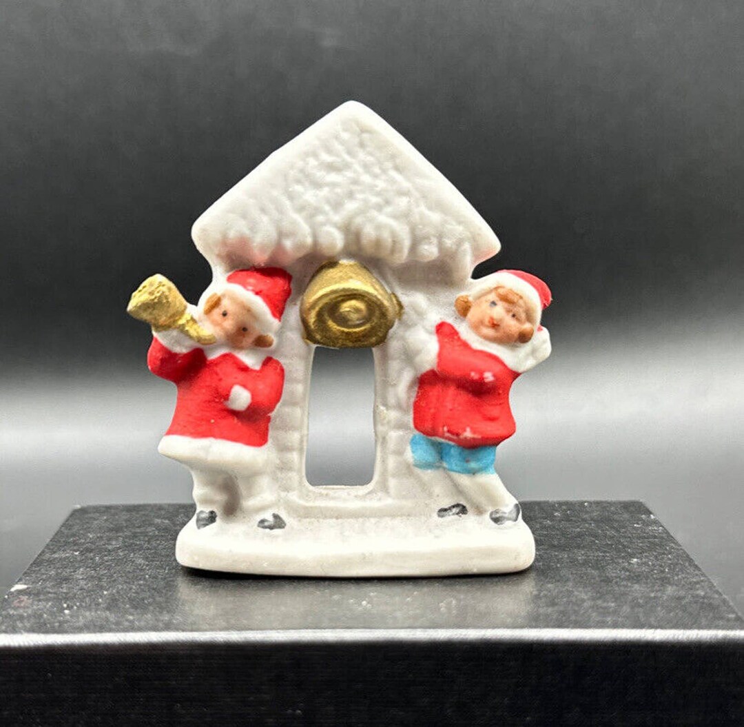 Antique Marked Germany Christmas Children Snow Bells Early Etsy
