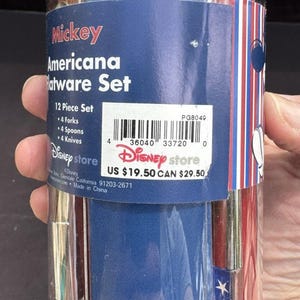 Nuevo juego de cubiertos Disney Store Mickey Mouse Americana de 12 piezas - DS4 imagen 6
