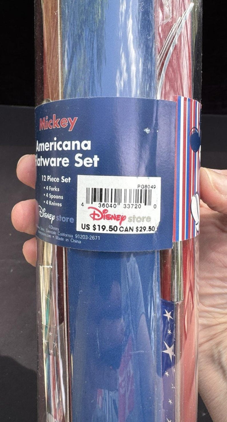 Nuevo juego de cubiertos Disney Store Mickey Mouse Americana de 12 piezas - DS4 imagen 6