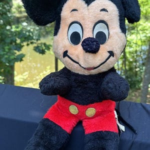 Rare Vintage 21” Disney Walt Disney Characters Mickey Mouse Plush W/ Tail & Tag image 1