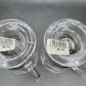 2 Vtg Disney Store Mrożone uszy Myszki Miki 5" kubek na cokole Libbey Glass NWT zdjęcie 8