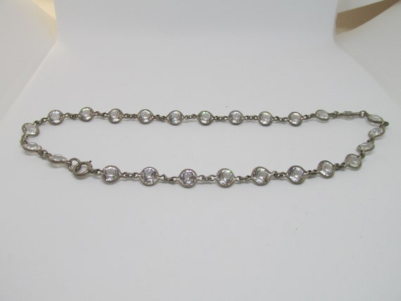 1920s Rock Crystal Choker Sterling - image 5