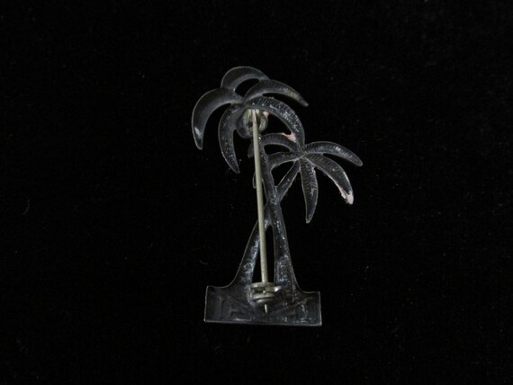 Art Deco Sterling Palm Tree Pin - image 2