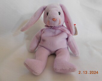 Ty Beanie Baby Floppity 4118 Lavender Bunny