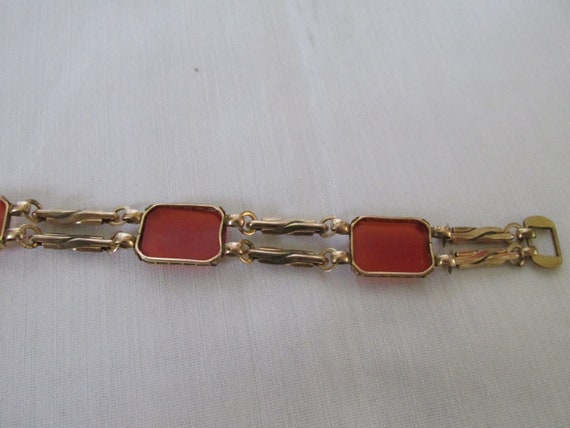 Gold Plated Bracelet Marked Speidel - image 4