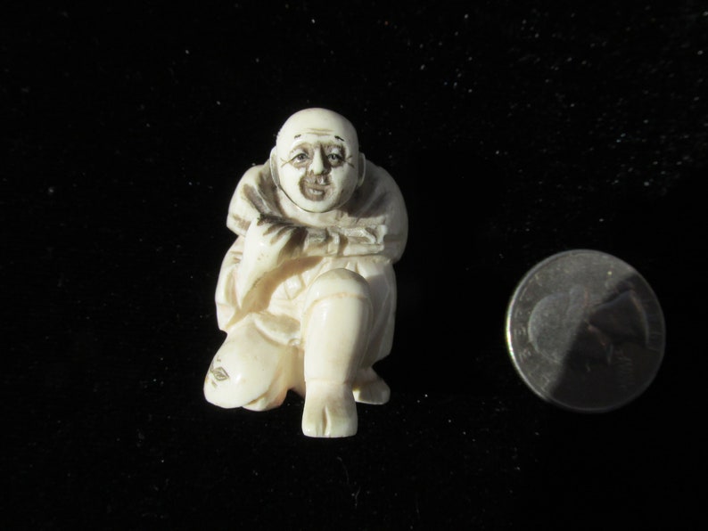Vintage Old Man Netsuke