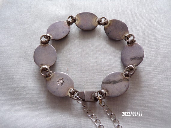 ATI Mexico Blue Stone Sterling Bracelet - image 3