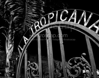 La Tropicana Gate Ybor City Black & White Wall Art. Tampa Black And White Pictures | Tampa Office Art