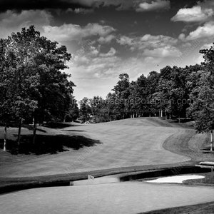 Black and White Golf Pictures, Muirfield Village Golf Club, Golf Course Poster, Golf Course Art Prints, Golf Course Wall Art, Golf Posters