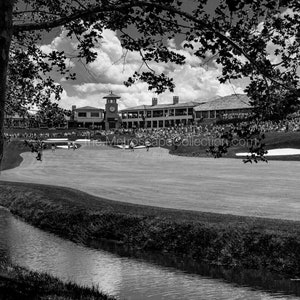 Black and White Golf Pictures, Muirfield Village Golf Club, Golf Course Poster, Golf Course Art Prints, Golf Course Wall Art, Golf Posters