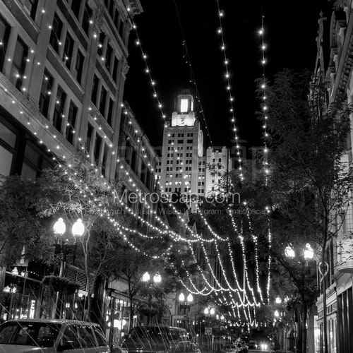 Westminster discount Street Shopping District Black & White Wall Art. Providence Black And White Pictures | Providence Office Art