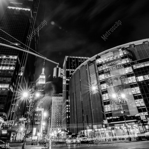 Black and White New York City Photography, Madison Square Garden