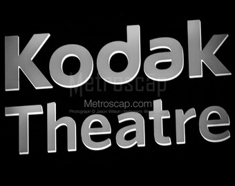Black & White, Los Angeles Photography, Los Angeles California photography, Fine Art Photography, LA Pictures, kodak theatre sign
