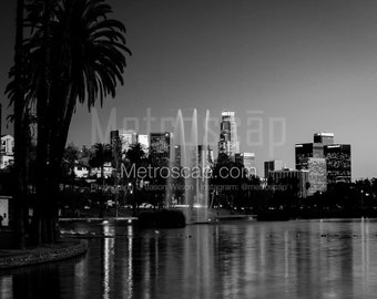 Black & White, Los Angeles Photography, Los Angeles California photography, Fine Art Photography, Los Angeles Pictures, LA skyline echo park