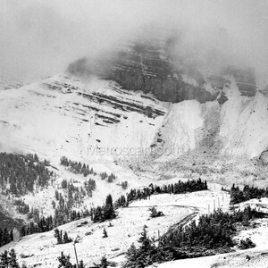 Cody Bowl Rendezvous Mountain Black & White Wall Art. Jackson Hole Black And White Pictures | Jackson Hole Office Art