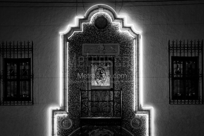 Columbia Restaurant Ybor City Black & White Wall Art. Tampa Black And White Pictures Tampa Office Art image 1