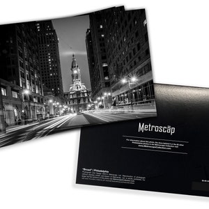 Philadelphia Greeting Card, Philadelphia Post Card, Philadelphia City Hall 5 x 7 Blank Greeting Card, Downtown Philadelphia Broad Street