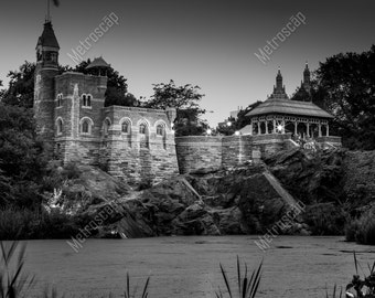 Black and White, New York City Photography, Belvedere Castle in Central Park, Fine Art Photography, NYC Pictures, Midtown Manhattan