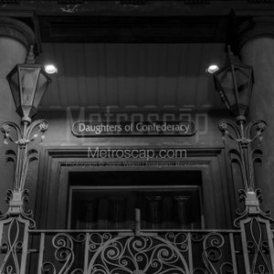 Daughters Of Confederacy Building Black & White Wall Art. Charleston Black And White Pictures | Charleston Office Art