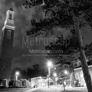 Miami University Beta Theta Pi Bell Tower Black & White Wall Art. Oxford Ohio Black And White Pictures |  Oxford Ohio Office Art