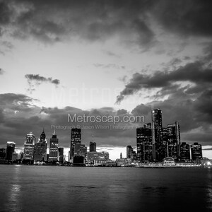 Detroit Pictures Black & White. Downtown Detroit Skyline Black And White Wall Art. Detroit Black And White Photography