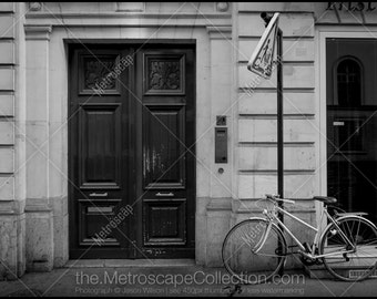 Paris Bicycle Fine Art Photography, Black and White Print