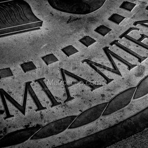 Miami University Seal Black & White Wall Art. Oxford Ohio Black And White Pictures |  Oxford Ohio Office Art
