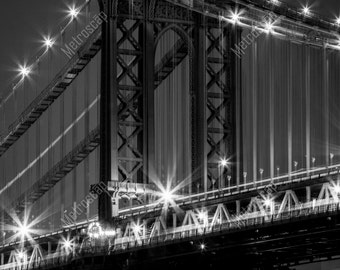 Black and White, New York City Photography, Manhattan Bridge, Fine Art Photography, NYC Pictures, Manhattan