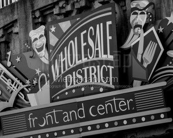 Indianapolis Pictures Black & White. Wholesale District Sign Black And White Wall Art. Indianapolis Black And White Photography