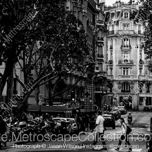 Black and White, Paris Photography, Paris France Photography , Fine Art Photography, Paris Pictures, Rue Danton at Saint Michel