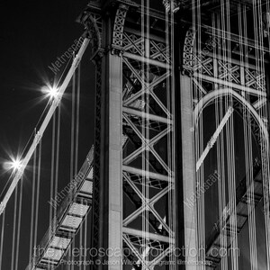 Fotografía del Puente de Manhattan, Bellas Artes en Blanco y Negro, Impresión de Nueva York