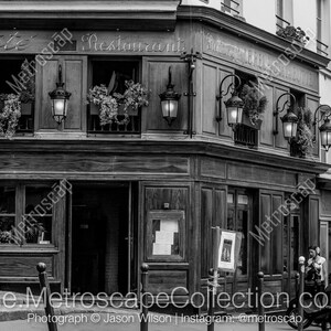 Black and White, Paris Photography, Paris France Photography , Fine Art Photography, Paris Pictures, Coté Restaurant Paris