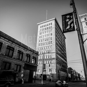 Steubenville Black And White Pictures | Black And White Downtown Steubenville Wall Art. Steubenville Office Art