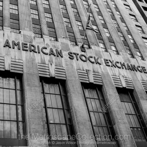 Black and White, New York City Photography, American Stock Exchange Building, Fine Art Photography, NYC Pictures, Financial District