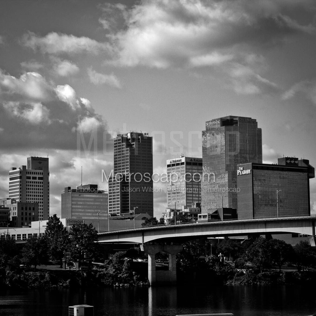 Little Rock AR Pictures Black & White. Little Rock Skyline Black and