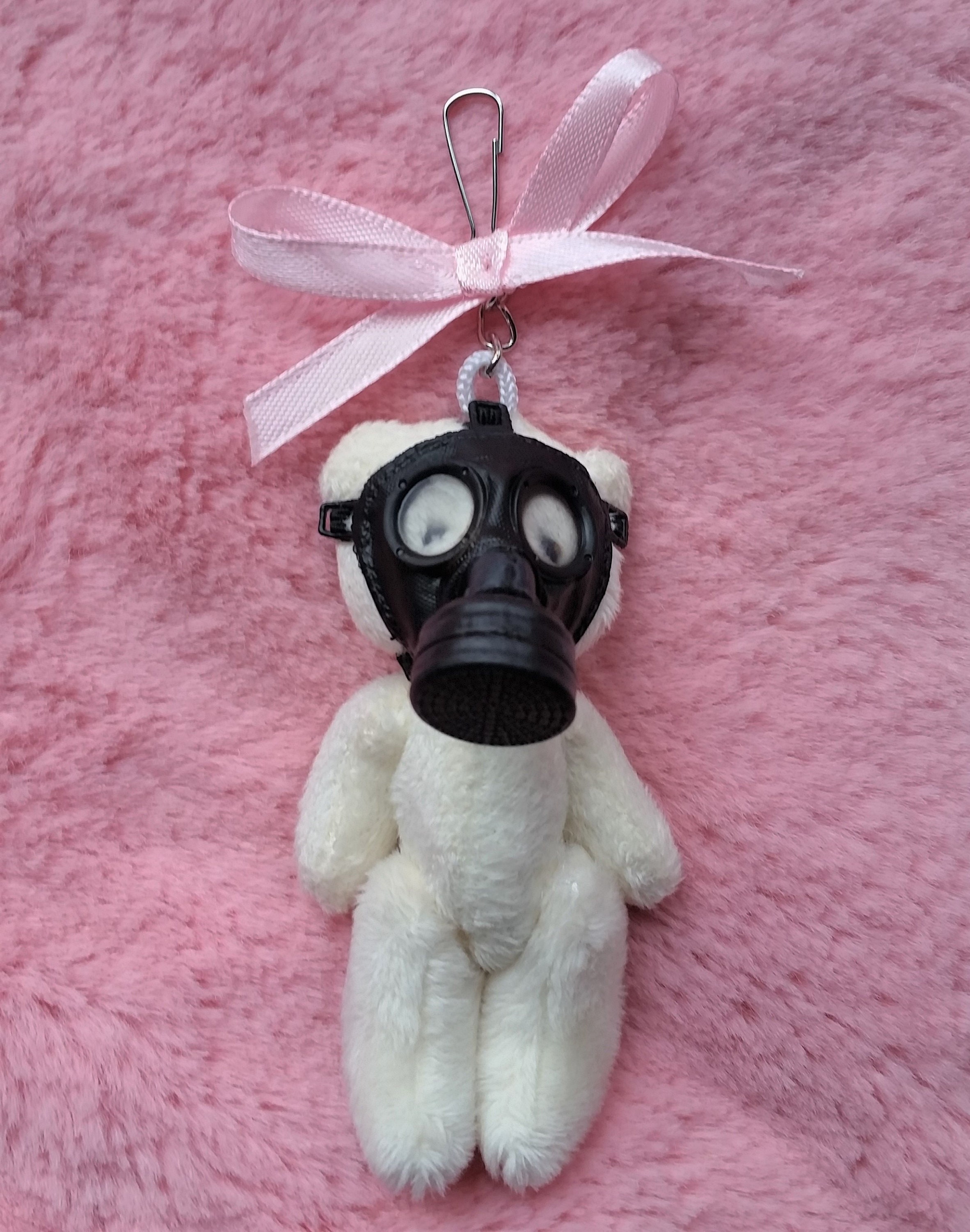 Creepycute Kawaii Gasmask Teddy Bear Bunny Plush Toy Gas Mask