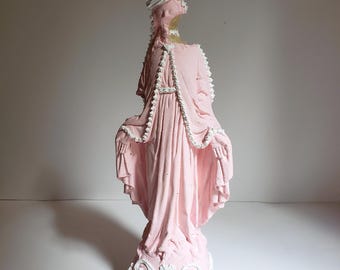 Pink cake Virgin Mary statue of Mary fake frosting icing pop art kawaii cute decor