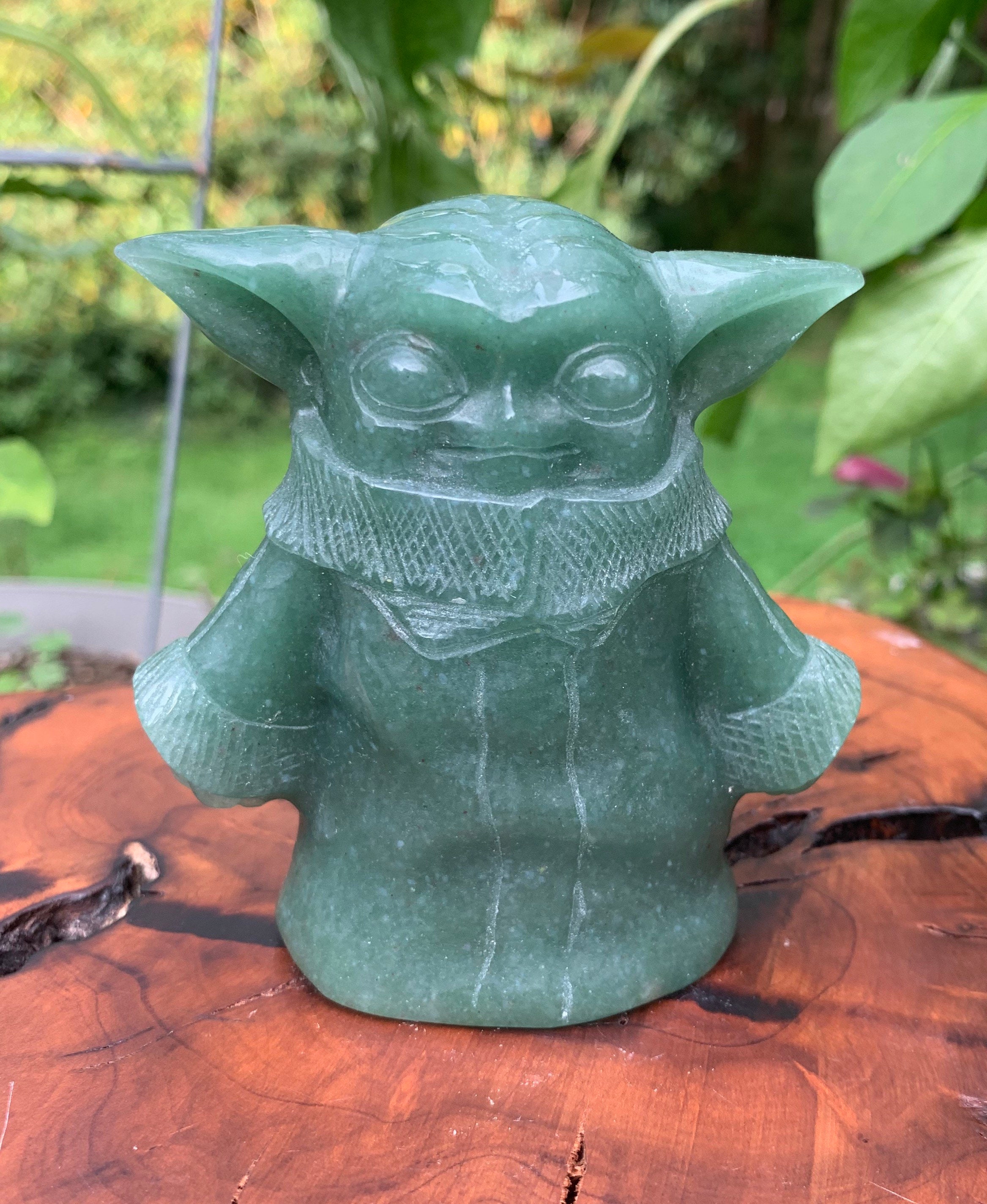 Green Aventurine Baby Yoda Carving The Child