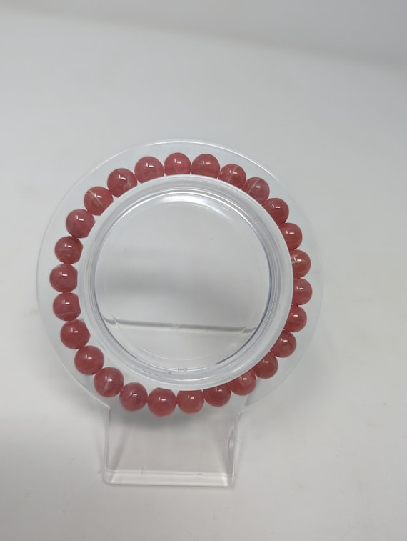7mm High Quality Rhodochrosite Beaded Bracelet