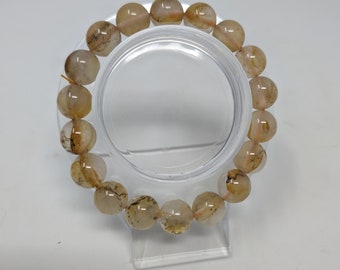 11mm High Quality Dendritic Golden Healer Beaded Bracelet