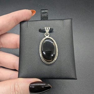 High quality Smokey quartz .925 sterling silver pendant