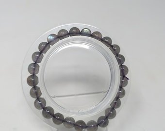 7.5mm High Quality Labradorite Beaded Bracelet