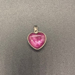 High quality ruby .925 sterling silver pendant