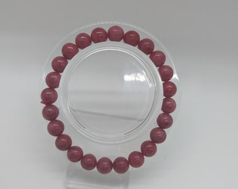 8.3mm High Quality Rhodonite Beaded Bracelet