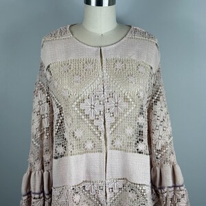Upcycled Jacket, Lace Jacket, Upcycled Coat, Lace Coat, Repurposed Coat, Vintage Coat, Vintage Lace Jacket, Vintage Tablecloth Jacket