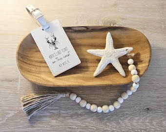 Last Toast on the Coast Luggage Tags | Beach Bachelorette Party Favors | Coastal Bach Party