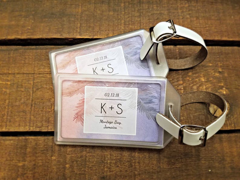 Destination Wedding Favors Luggage Tags For Destination Etsy